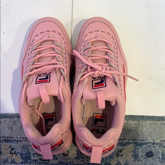 fila disruptor ii pink shoes